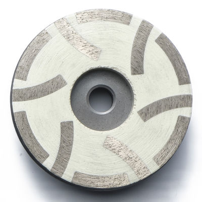 6 pouces roue de meulage de diamant pierre outils de meulage roue de tasse radiale avec 6 segments