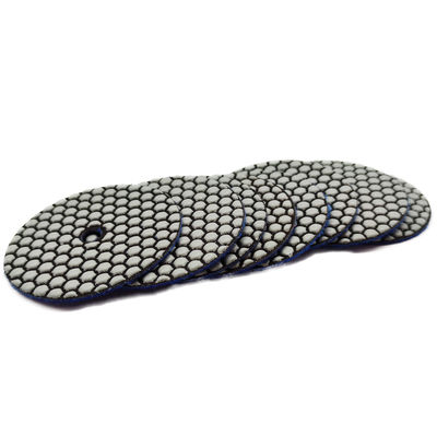 Support OEM 125mm Résine Bond Diamant Pad de polissage à sec flexible pour le granit marbre