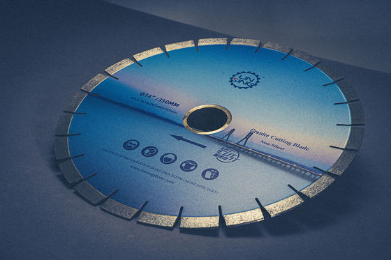 Disque de découpe de diamants de 350 mm pour les granites d'acier inoxydable et les diamants de dureté différente