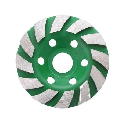 Plancher de granit de meulage fin Turbo-segmenté roue de tasse avec résine remplie roue de diamant