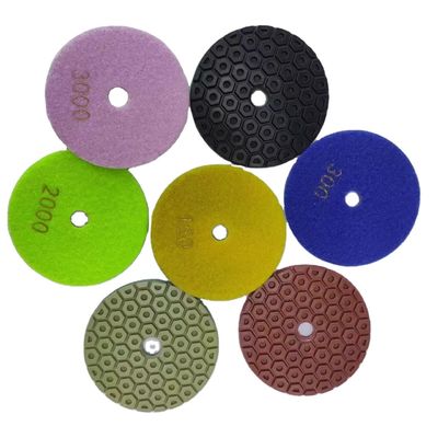 Pad de polissage blanc buff sec et humide pour l'éclatement de la surface du papier de sable de polissage