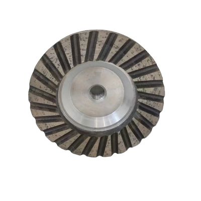 125 mm support OEM personnalisé roue de tasse remplie de résine de diamant pour le meulage de granit et de marbre