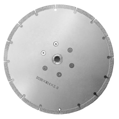 Disque de meulage de coupe à vide à brasage 230 mm avec résine diamantée en poudre métallique