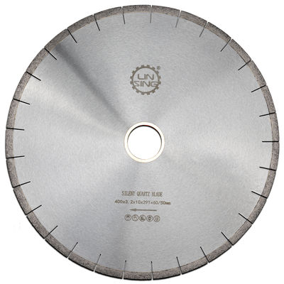Outils de découpe segmentés en diamants de qualité industrielle D350MM pour la découpe silencieuse de quartzite