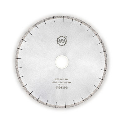 Outils de découpe segmentés en diamants de qualité industrielle D350MM pour la découpe silencieuse de quartzite